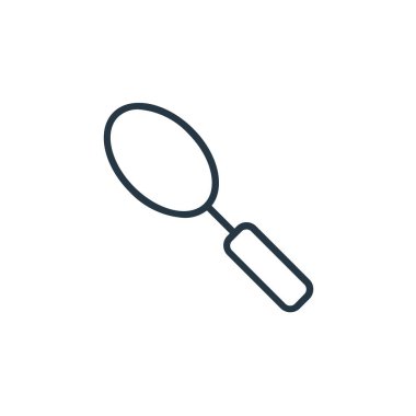 İşçi Bayramı konseptinden çay kaşığı ikonu vektörü. Çay kaşığı düzenlenebilir felcin ince bir çizgisi. Web ve mobil uygulamalarda kullanmak için çay kaşığı doğrusal işaret, logo, yazdırma ortamı.