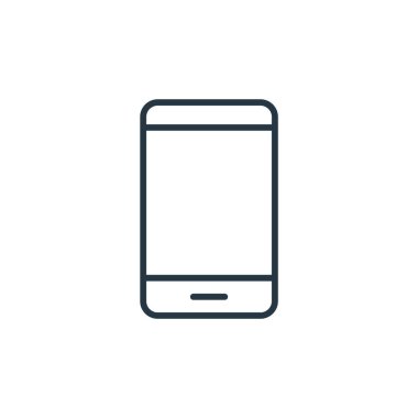 İletişim konseptindeki telefon simgesi vektörü. İnce çizgili, düzenlenebilir telefon felci çizgisi. Web ve mobil uygulamalarda kullanmak için telefon doğrusal işareti, logo, yazdırma ortamı.