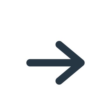 ok kavramından sağ simge vektörü. Düzenlenebilir sağ vuruşun ince çizgisi. Web ve mobil uygulamalarda kullanmak için sağ doğrusal işaret, logo, yazdırma ortamı.