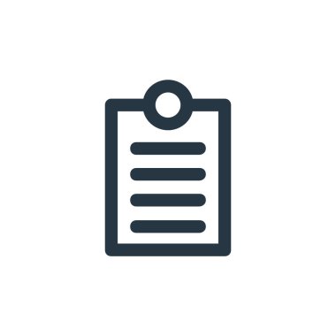 İş ve yönetim konseptindeki pano simgesi vektörü. İnce çizgili, düzenlenebilir çizgi çizimi. Web ve mobil uygulamalarda kullanmak için pano doğrusal işareti, logo, yazdırma ortamı.