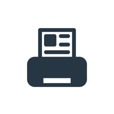Yazıcı ve faks konseptinden mürekkep püskürtme simgesi vektörü. Düzenlenebilir mürekkep darbesinin ince bir çizgisi. Web ve mobil uygulamalarda kullanmak için inkjet doğrusal işareti, logo, yazdırma ortamı.