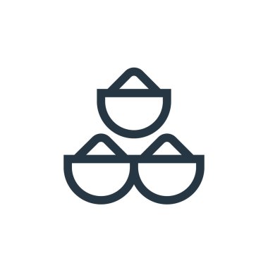 Fas konseptinden baharat ikonu vektörü. Düzenlenebilir baharatların ince çizgisi. Web ve mobil uygulamalarda kullanmak için baharat doğrusal işareti, logo, yazdırma ortamı.