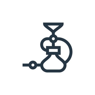 Fas konseptinden nargile ikon vektörü. Düzenlenebilir nargile felcinin ince bir çizgisi. Web ve mobil uygulamalarda kullanmak için nargile doğrusal işareti, logo, yazdırma ortamı.