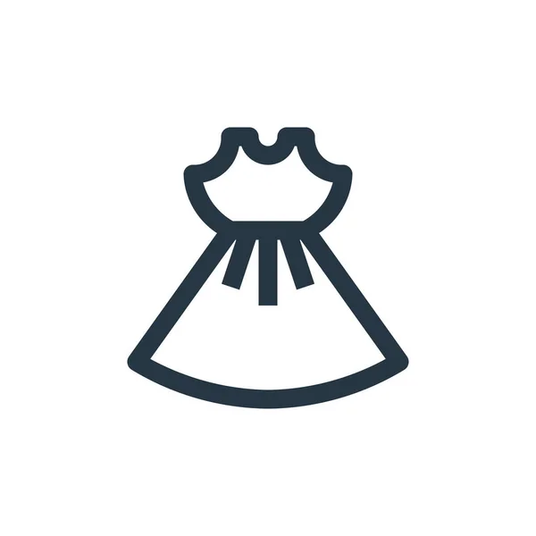 Wektor Ikony Sukienka Koncepcji Kategorii Sklepu Internetowego Cienka Ilustracja Sukienka — Wektor stockowy