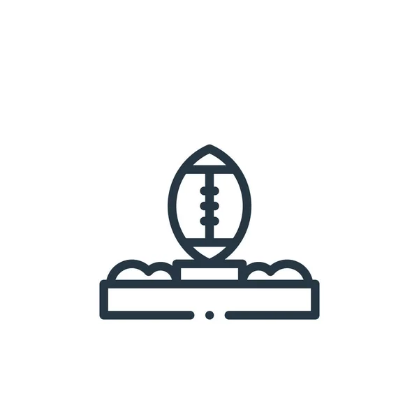 Безкоштовний Значок Удару Вектор Американської Футбольної Концепції Тонка Лінія Ілюстрації — стоковий вектор