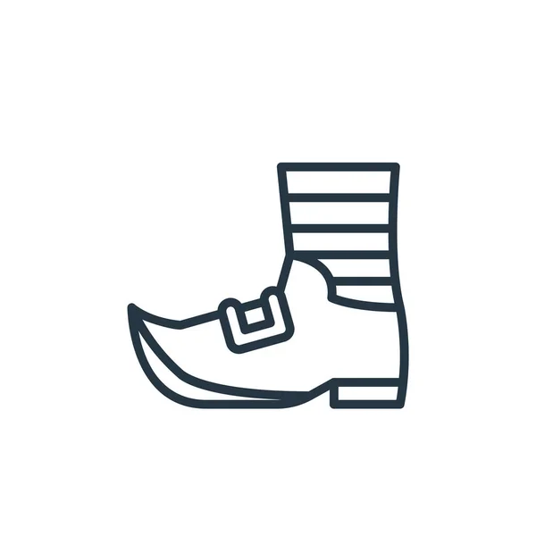 Leprechaun Vector Icono Del Zapato Patricks Concepto Del Día Ilustración — Vector de stock