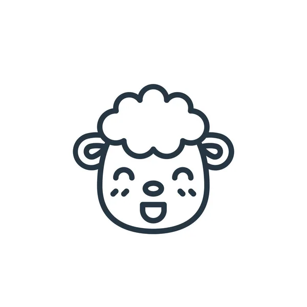 Вівця Іконка Вектор Великодніх Аватарів Концепції Тонка Лінія Ілюстрації Вівці — стоковий вектор
