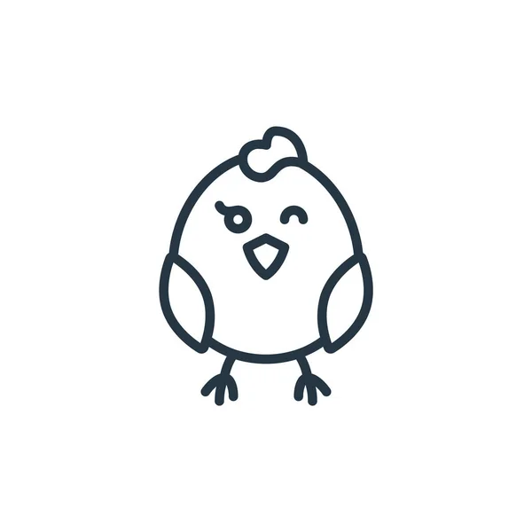 Chick Icon Vektor Aus Dem Easter Avatars Concept Dünne Illustration — Stockvektor