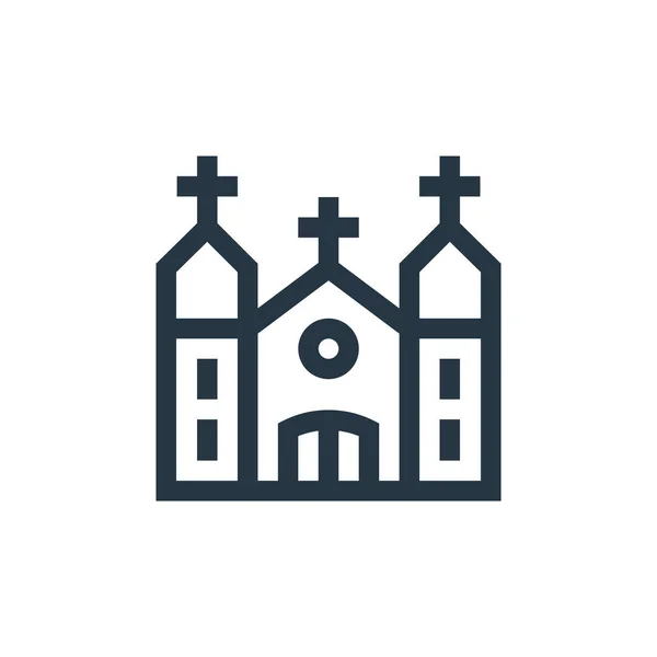 Kirche Ikone Vektor Aus Mexiko Konzept Dünne Illustration Der Kirche — Stockvektor