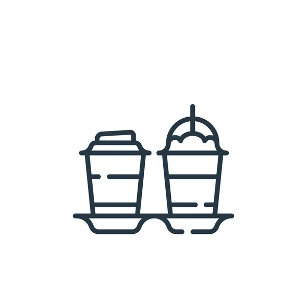 Vektor Ikony Kávy Konceptu Kanceláře Tenká Čára Ilustrace Kávy Upravitelný — Stockový vektor