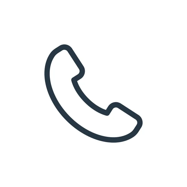 Telefon Icon Vektor Aus Geschäfts Und Bürokonzept Dünne Darstellung Eines — Stockvektor