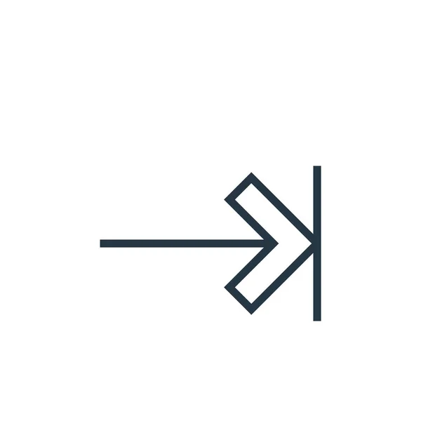 Arrow Right Icon Vector Arrows Concept Thin Line Illustration Arrow — Stock Vector