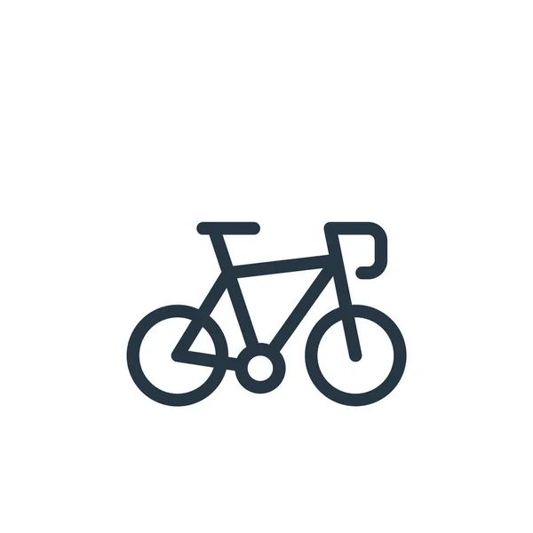 Vetor Ícone Bicicleta Vida Diária Acordar Conceito Ilustração Linha Fina —  Vetores de Stock