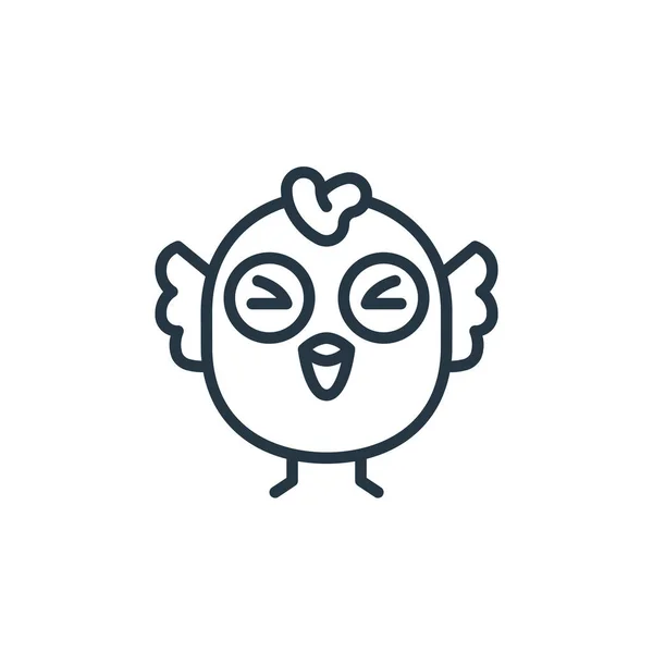 Vektor Ikon Kuřat Konceptu Velikonočních Avatarů Tenká Čára Ilustrace Kuřecího — Stockový vektor