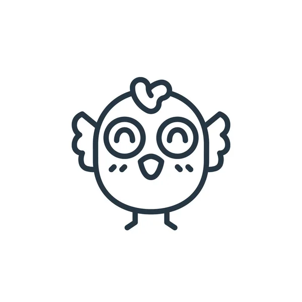 Chick Icon Vector Van Pasen Avatars Concept Dunne Lijn Illustratie — Stockvector