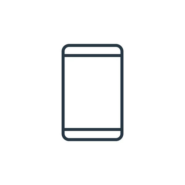 Vektor Ikon Smartphone Konceptu Chytrých Zařízení Tenká Čára Ilustrace Smartphone — Stockový vektor