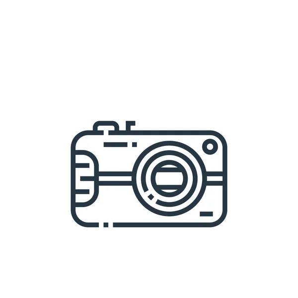 Digitale Camera Icoon Vector Van Fotografie Concept Dunne Lijn Illustratie — Stockvector