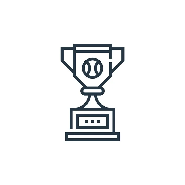 Trophy Icon Vector Baseball Concept Thin Line Illustration Trophy Editable — Stock Vector