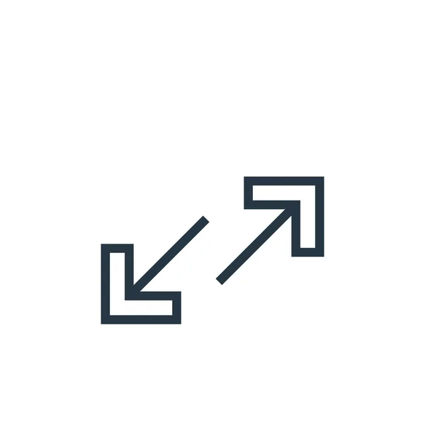 箭头图标矢量来自箭头概念 箭头可编辑笔划的细线说明 箭头线形标志 用于网络和移动应用程序 印刷媒体 — 图库矢量图片