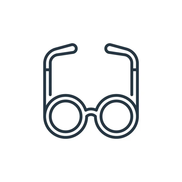 Szemüvegek Ikon Vektor Oktatási Koncepció Vékony Vonal Illusztrációja Szemüveg Szerkeszthető — Stock Vector