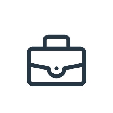 Çevrimiçi mağaza kategorilerindeki evrak çantası ikonu vektörü. Düzenlenebilir evrak çantasının ince bir çizgisi. Web ve mobil uygulamalarda kullanmak için evrak çantası doğrusal işareti, logo, yazdırma ortamı.