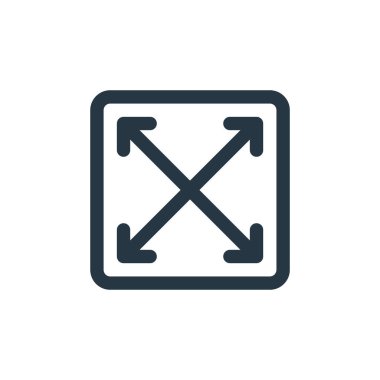 Kullanıcı arayüzü kavramından simge vektörünü maksimuma çıkar. Düzenlenebilir vuruşun ince çizgisi. Web ve mobil uygulamalarda kullanmak için doğrusal işareti büyüt, logo, yazdırma ortamı.