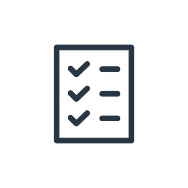 çok yönlü kavramdaki belge simgesi vektörü. Düzenlenebilir felcin ince çizgisi. Web ve mobil uygulamalarda kullanmak için doküman doğrusal imzası, logo, yazdırma ortamı.