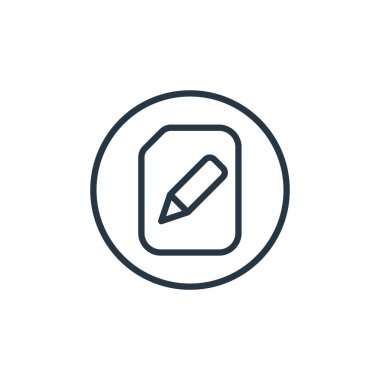 Çevrimiçi öğrenme kavramından ev ödevi ikonu vektörü. Düzenlenebilir felcin ince bir çizgisi. Web ve mobil uygulamalarda kullanmak için ev ödevi doğrusal işareti, logo, yazdırma ortamı.