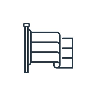 Holland konseptinden Holland ikon vektörü. Hollanda 'da düzenlenebilir felcin ince bir çizgisi. Web ve mobil uygulamalarda kullanmak için holland doğrusal işareti, logo, yazdırma ortamı.