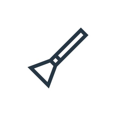 Peri masalı kavramından bir süpürge ikonu vektörü. Kurgulanabilir süpürge darbesinin ince bir çizgisi. Web ve mobil uygulamalarda kullanmak için süpürge doğrusal işareti, logo, yazdırma ortamı.