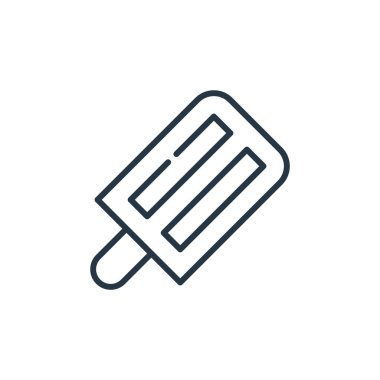 Cinco de mayonez konseptinden dondurma çubuğu ikonu vektörü. Dondurma çubuğunun düzenlenebilir darbesinin ince bir çizgisi. Web ve mobil uygulamalar, logo ve yazdırma ortamlarında kullanmak için popsicle çubuğu doğrusal işareti.