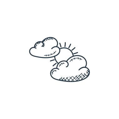 Hava durumu konseptinden hava ikonu vektörü. Düzenlenebilir inmenin ince çizgisi. Web ve mobil uygulamalarda kullanmak için hava doğrusal işareti, logo, yazdırma ortamı.