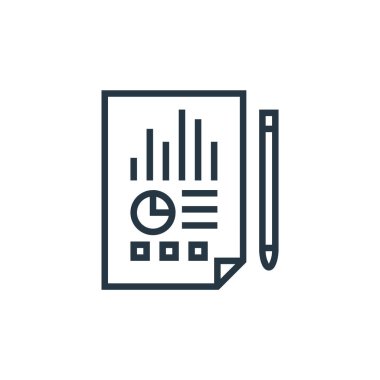 Bankacılık kavramından açıklama simgesi vektörü. Düzenlenebilir vuruşun ince çizgisi. Web ve mobil uygulamalarda kullanmak için ifade doğrusal işareti, logo, yazdırma ortamı.