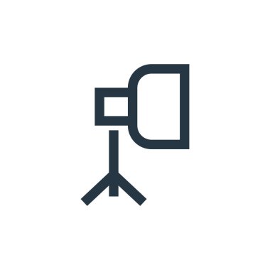 Fotoğraf konseptinden strobe ikon vektörüne öncülük etti. Kurşunlu strobe düzenlenebilir felcin ince bir çizgisi. Web ve mobil uygulamalar, logo ve yazdırma ortamlarında kullanım için öncü strobe doğrusal işareti.