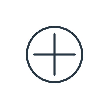 Medya oyuncuları konseptinden simge vektörü ekle. İnce çizgili, düzenlenebilir felç çizgisi. Web ve mobil uygulamalarda kullanmak için doğrusal işaret ekle, logo, yazdırma ortamı.