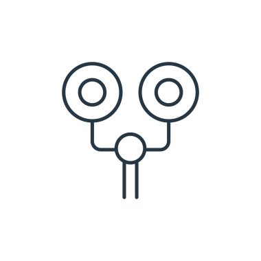 Yarış konseptinden sinyal direği ikonu vektörü. Düzenlenebilir sinyal direği vuruşunun ince çizgisi. Web ve mobil uygulamalarda kullanmak için sinyal direği doğrusal işareti, logo, yazdırma ortamı.