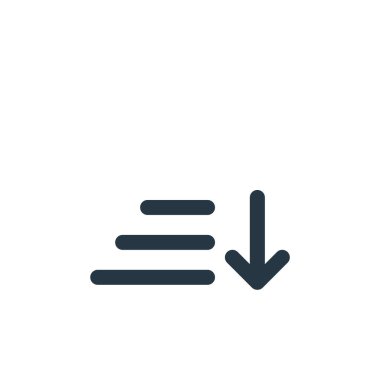 ikon vektörünü ekommerce ve alışveriş konseptinden ayır. Düzenlenebilir inmenin ince çizgisi. Web ve mobil uygulamalarda kullanmak için doğrusal işareti sırala, logo, yazdırma ortamı.