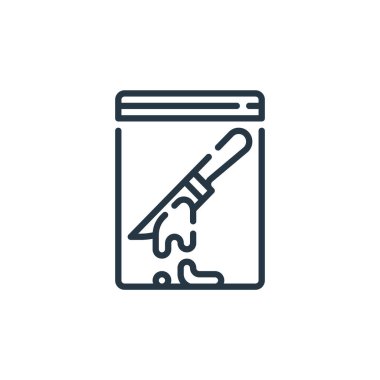 Hukuk ve adalet kavramından bir simge vektörü. İnce çizgili, düzenlenebilir bıçak darbesi. bıçak doğrusal işareti ağ ve mobil uygulamalarda kullanım için, logo, yazdırma ortamı.