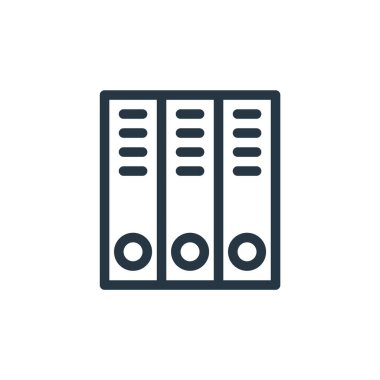 iş konseptindeki belge ikonu vektörü. Düzenlenebilir felcin ince çizgisi. dokümanlar web ve mobil uygulamalarda kullanmak için doğrusal imza, logo, yazdırma ortamı.