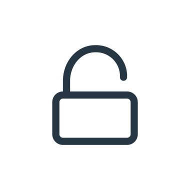 Kullanıcı arayüzü kavramından simge vektörünü aç. İnce çizgili düzenlenebilir felç çizgisi. Web ve mobil uygulamalarda kullanım için doğrusal işareti aç, logo, yazdırma ortamı.