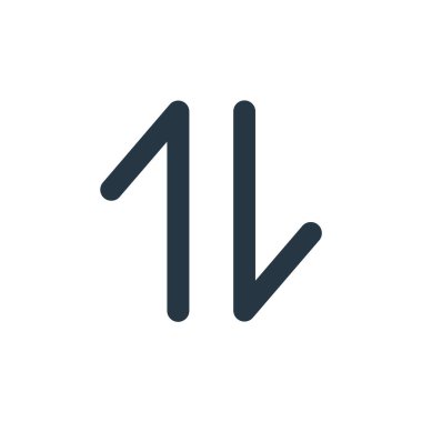 Kullanıcı arayüzü kavramından simge vektörünü transfer et. Transfer edilebilir felcin ince bir çizgisi. Web ve mobil uygulamalarda kullanmak için doğrusal işareti transfer et, logo, yazdırma ortamı.