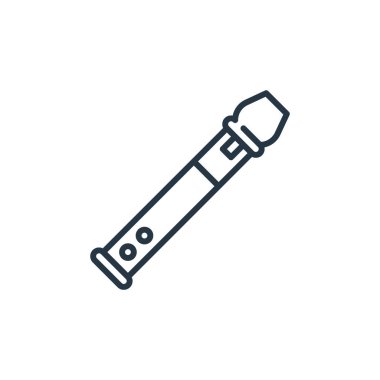 Cinco de mayonez konseptinden flüt ikonu vektörü. Düzenlenebilir flüt vuruşunun ince çizgisi. Web ve mobil uygulamalarda kullanmak için flüt doğrusal işareti, logo, yazdırma ortamı.