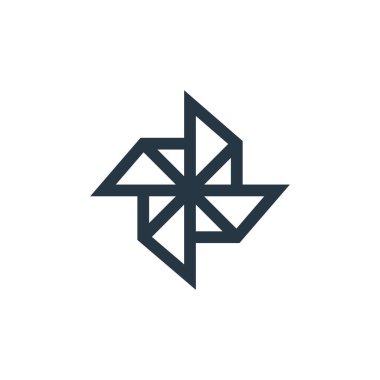 El sanatları konseptinden origami simgesi vektörü. Kurgulanabilir origami felcinin ince bir çizgisi. Web ve mobil uygulamalarda kullanmak için origami doğrusal işareti, logo, yazdırma ortamı.