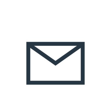 Temel ui kavramından e-posta ikonu vektörü. İnce çizgili e-posta düzenlenebilir felç çizgisi. Web ve mobil uygulamalarda kullanmak için e- posta doğrusal işareti, logo, yazdırma ortamı.