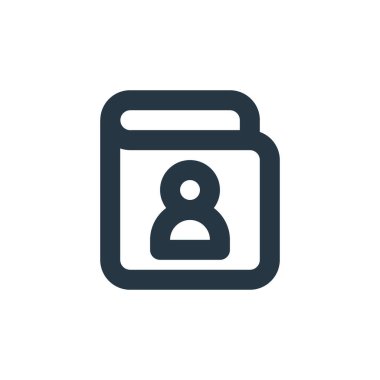 E- posta konseptinden iletişim simgesi vektörü. Temas kurulabilir felcin ince bir çizgisi. Web ve mobil uygulamalarda kullanmak için bağlantı doğrusal işareti, logo, yazdırma ortamı.