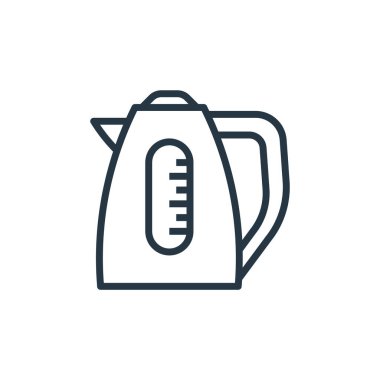 Akıllı metotlardan su kazanı ikonu vektörü. Düzenlenebilir su kazanının ince çizgisi. Web ve mobil uygulamalarda kullanmak için su kazanı doğrusal işareti, logo, yazdırma ortamı.