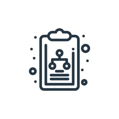 Yönetim konseptinden diyagram ikonu vektörü. Düzenlenebilir felcin ince bir çizgisi. Web ve mobil uygulamalarda kullanmak için diyagram doğrusal işareti, logo, yazdırma ortamı.