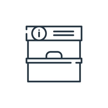 Toplu taşıma kavramından bilgi simgesi vektörü. Düzenlenebilir inmenin ince bir çizgisi. Web ve mobil uygulamalarda kullanmak için bilgi doğrusal işareti, logo, yazdırma ortamı.