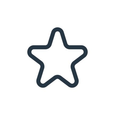 Kullanıcı arayüzü kavramından favori simge vektörü. En sevilen düzenlenebilir vuruşun ince çizgisi. Web ve mobil uygulamalarda kullanım için favori doğrusal işaret, logo, yazdırma ortamı.