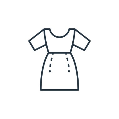 Dikiş konseptinden bir ikon vektörü. İnce çizgili terzinin düzenlenebilir felç çizgisi. Web ve mobil uygulamalarda kullanmak için terzi doğrusal işareti, logo, yazdırma ortamı.